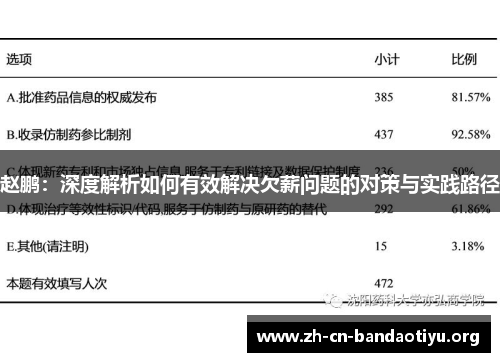 赵鹏:深度解析如何有效解决欠薪问题的对策与实践路径 赵鹏:深度解析如何有效解决欠薪问题的对策与实践路径