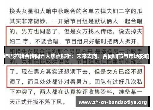 迪巴拉转会传闻五大焦点解析：未来去向、合同细节与市场影响